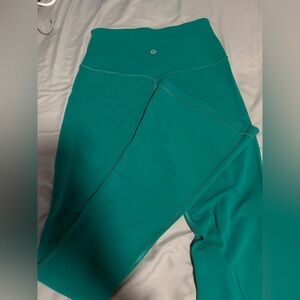 Lululemon Teal High-Rise Flare Leggings